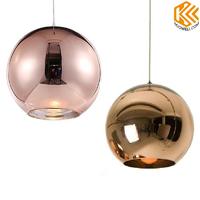 KA002 Modern Glass Mirror Ball Pendant Light for Dining room