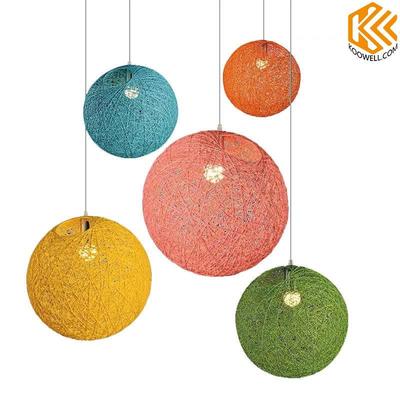 KF001 Colorful Modern String Ball Ceiling Lamps for Living room and Dining room