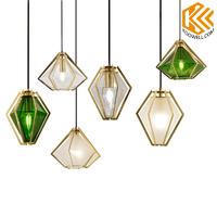 KA005  Modern Industrial Glass Pendant Light for Dining room and Cafe
