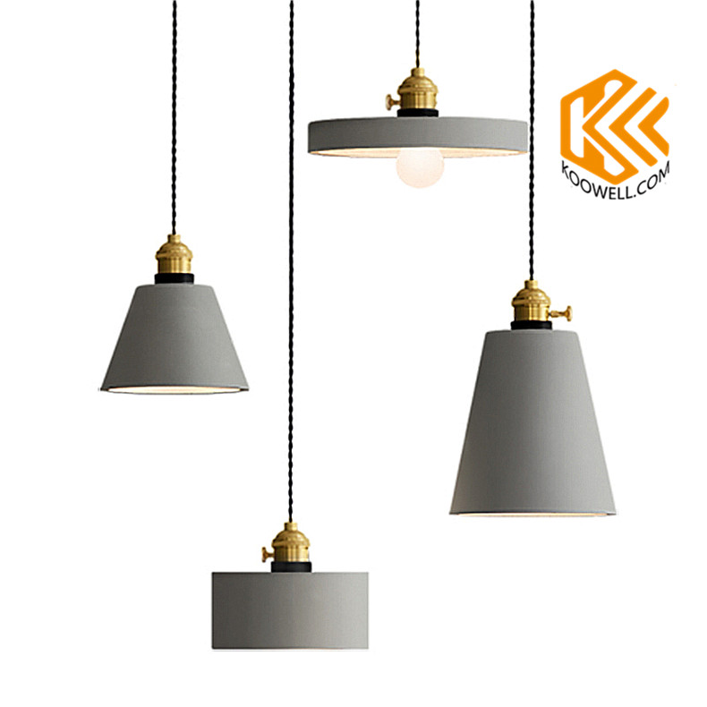 KD004 Creative Industrial Vintage Cement Pendant Lamp for Cafe and Dining room