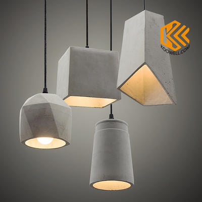 KD010 Creative Industrial Vintage Cement Pendant Lamp for Coffee shop and Dining room