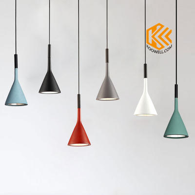 KD011 Nordic Modern Creative Macarons Trumpet Cement Pendant Lamp for Dining room