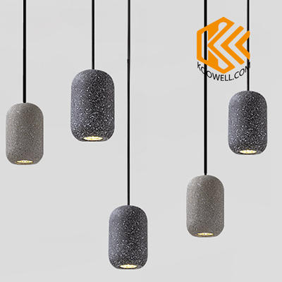 KD012 Nordic Modern  Macarons Trumpet Cement Pendant Lamp for Dining room